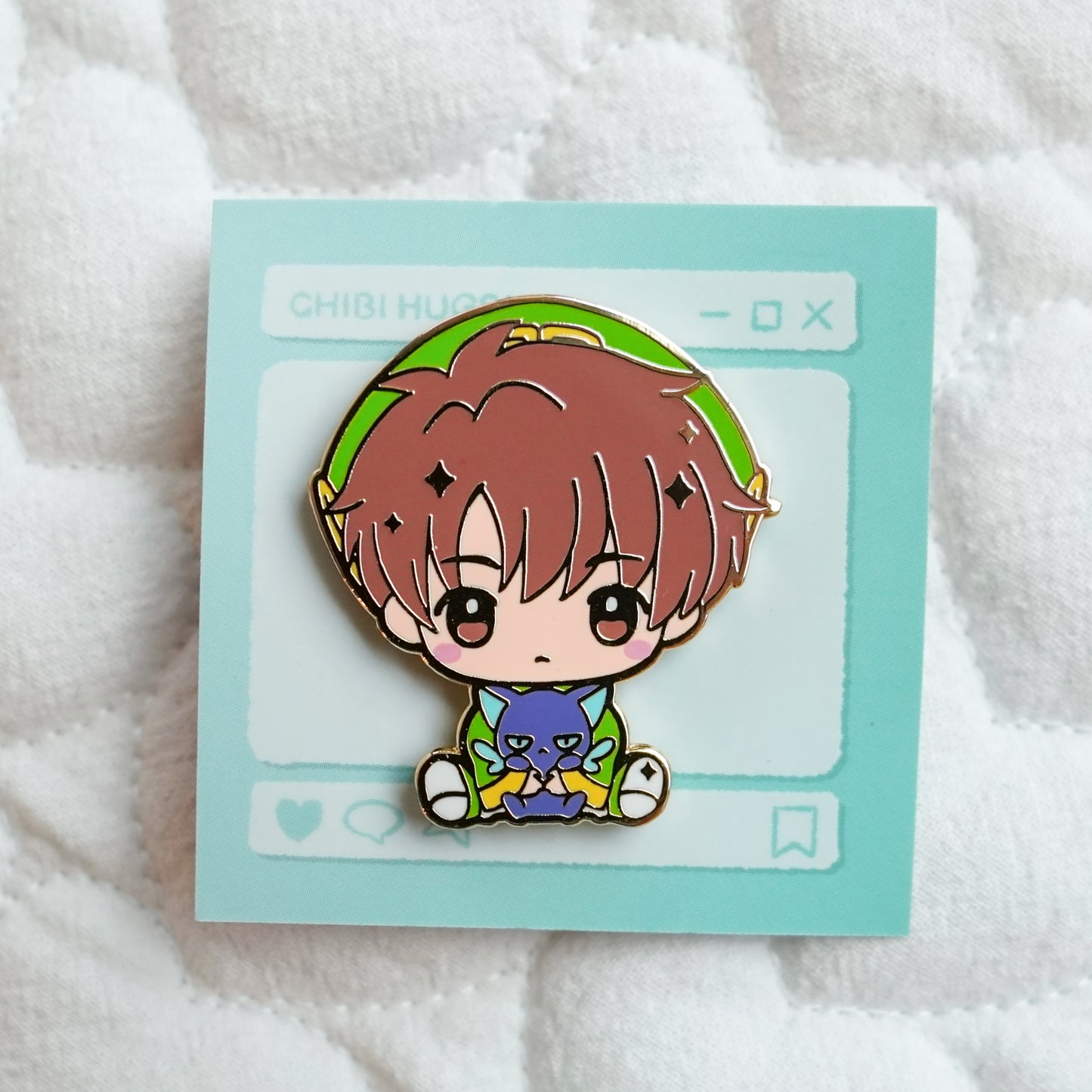 Cardcaptor Sakura Chibi Hug Enamel Pins – Sakura & Syaoran