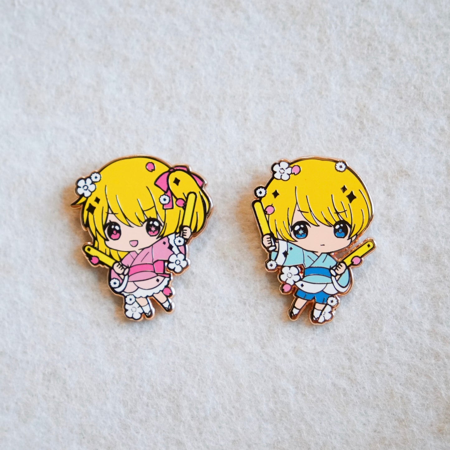LAST CHANCE: Oshi no Ko - Kimono / Yukata Enamel Pin Series
