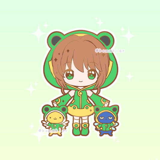 Sakura Froggy Raincoat Card Captor - Classic Magical Girls Enamel Pin