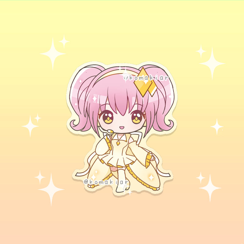 Amulet Diamond sticker from Shugo Chara, vinyl finish