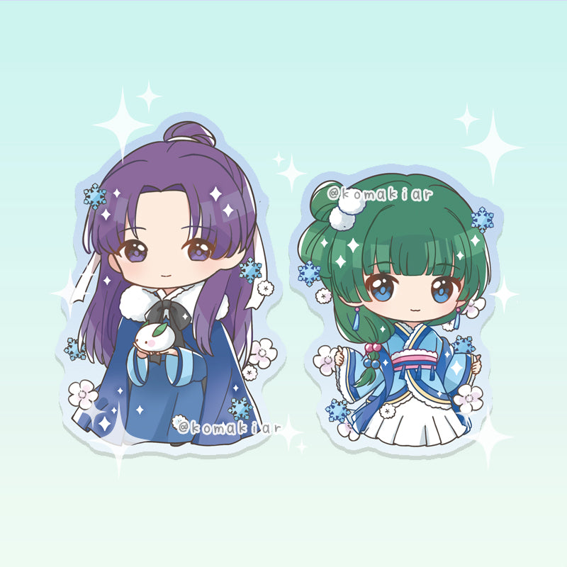 Winter Hanfu Maomao The Apothecary Diaries sticker, vinyl finish