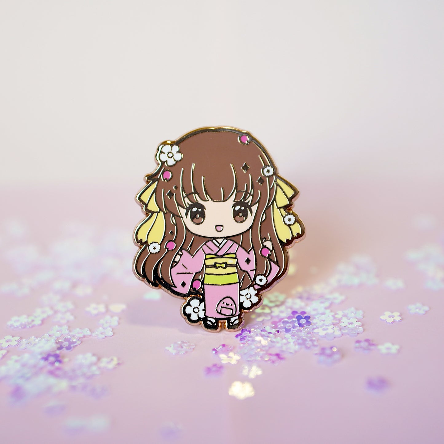 LAST CHANCE: Fruits Basket Kimono Enamel Pin – Tohru, Zodiacs and Friends