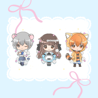 PREORDER: Fruit Basket × Alice Adventure Enamel Pins