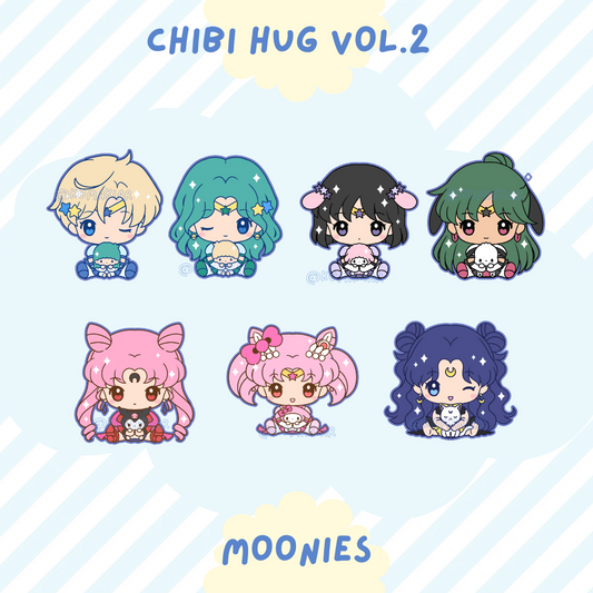 PREORDER: Moonies / Outers / Ladies - Chibi Hug! Enamel Pin Series Vol. 2