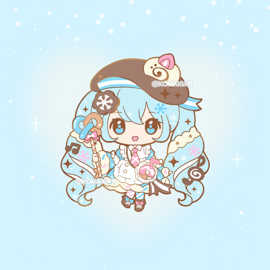 PREORDER: Sweet Snow Miku Enamel Pin