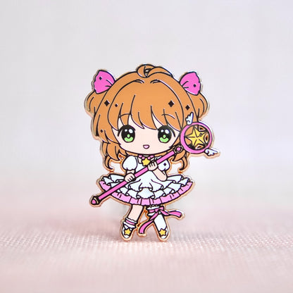 LAST CHANCE: Sakura Platinum Star Card Captor - Classic Magical Girls Enamel Pin