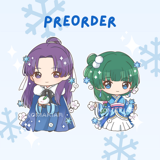 PREORDER: Winter Maomao Jinshi - Hanfu Enamel Pin Series