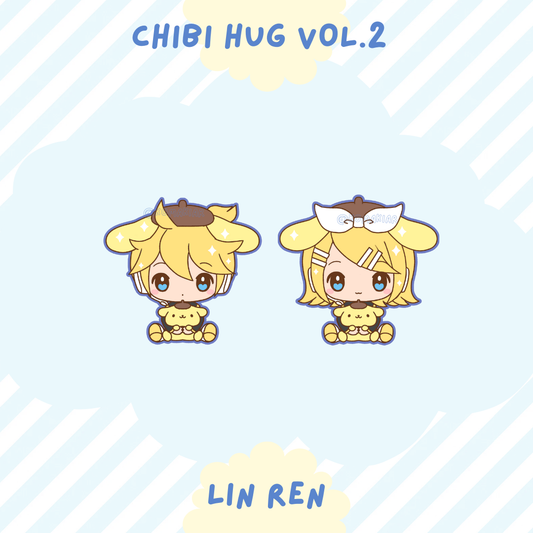 PREORDER: Virtual Vocalist Rin / Len - Chibi Hug! Enamel Pin Series Vol. 2