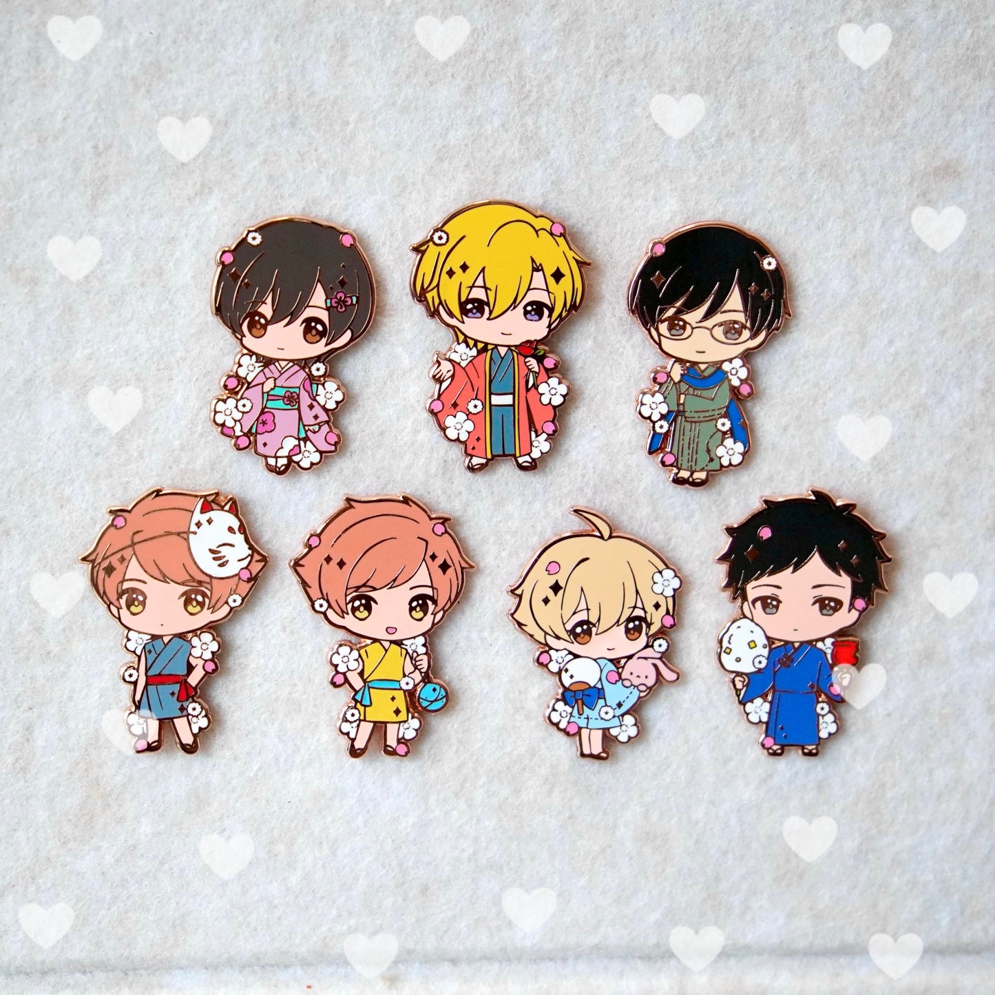 Ouran High School Host Club - Kimono / Yukata Enamel Pin Series