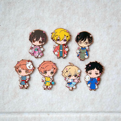 Ouran High School Host Club - Kimono / Yukata Enamel Pin Series