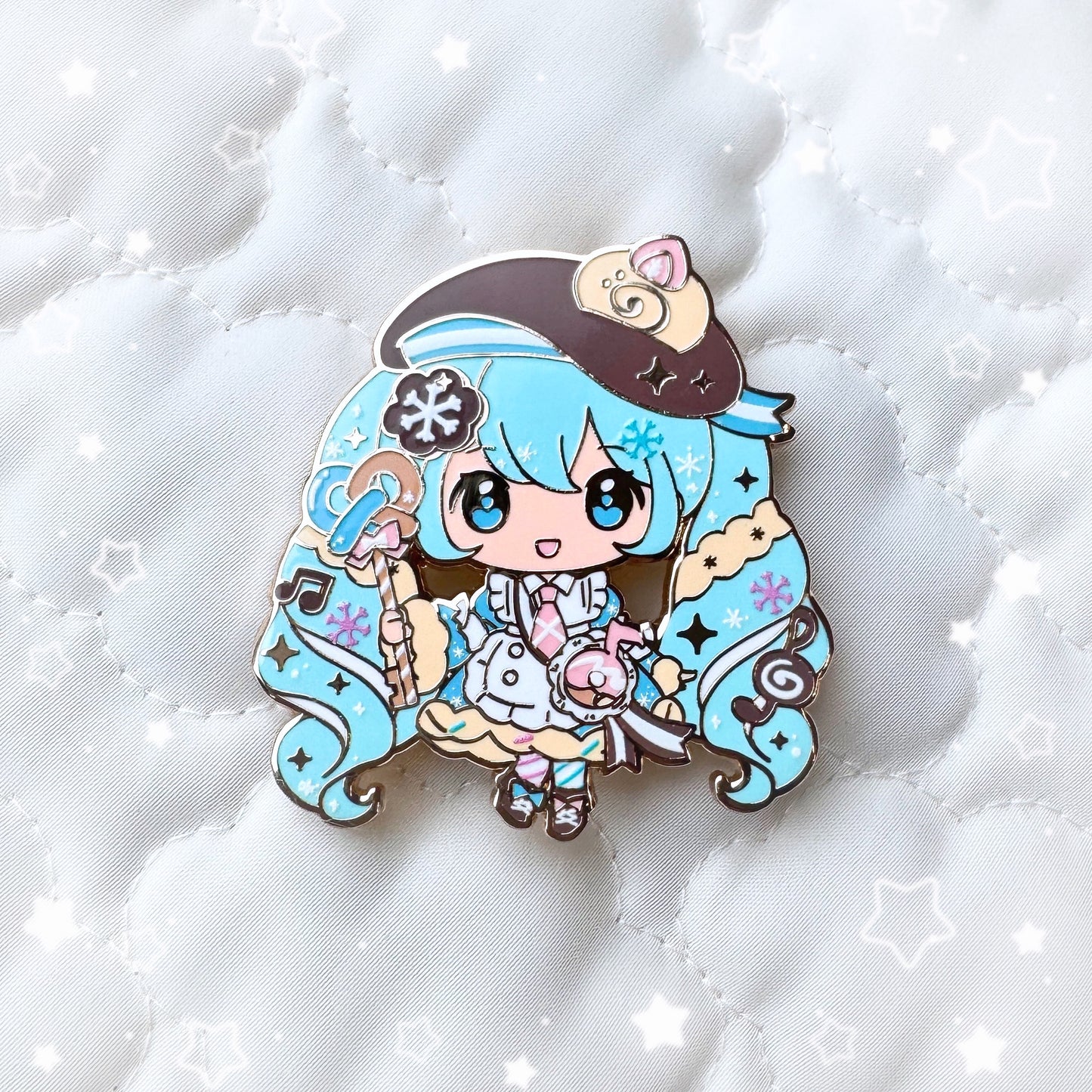 Sweet Snow Miku Enamel Pin