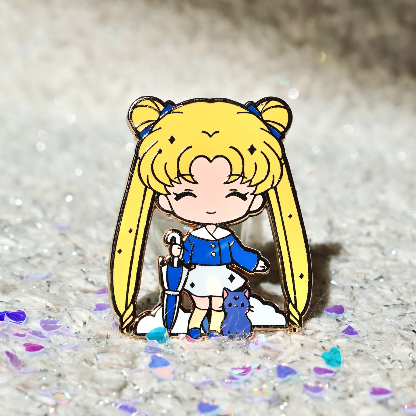 Rainy Day Usagi - Moonie Enamel Pin