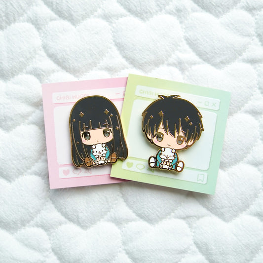 Sawako / Shota - Chibi Hug! Enamel Pin Series Vol. 2