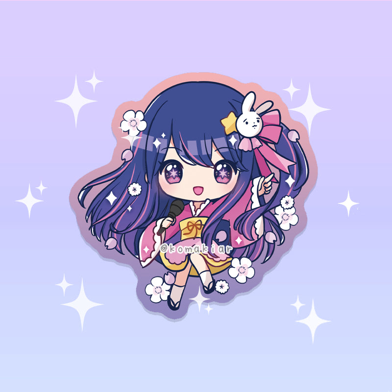 Stickers - Kimono / Yukata Ai Ruby Aqua