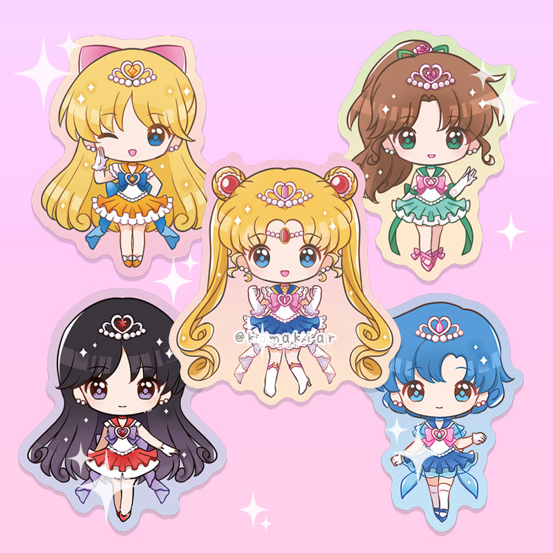 Komaki Sailor Moon School 2024 Outfit Inner Senshi Enamel Pins