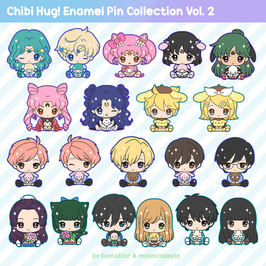 PREORDER: Chibi Hug! Enamel Pin Series Vol. 2 - Moonie / Shojo / Anime Hits