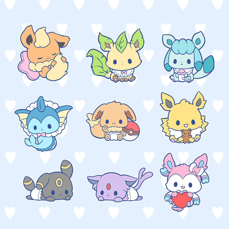 Baby Squad Eeveelution by Mooncake Pin