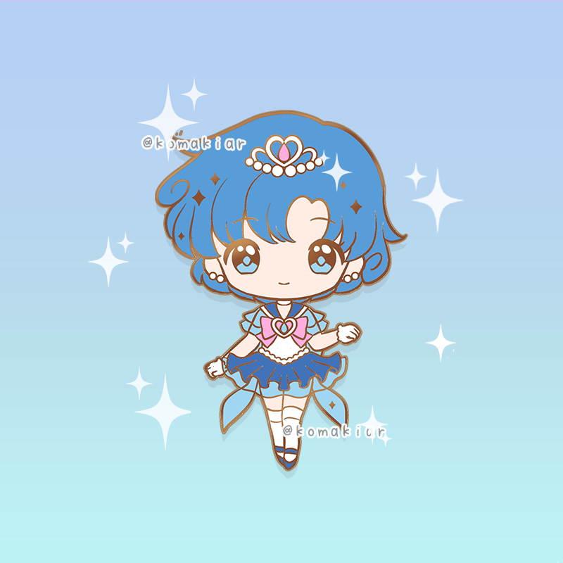 Princess Sailor Mercury - Moonie Enamel Pin