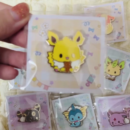 Baby Squad Eeveelution by Mooncake Pin