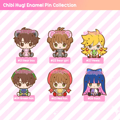 Chibi Hug! Enamel Pin Series - Magical Girls / Shojo / Anime Hits