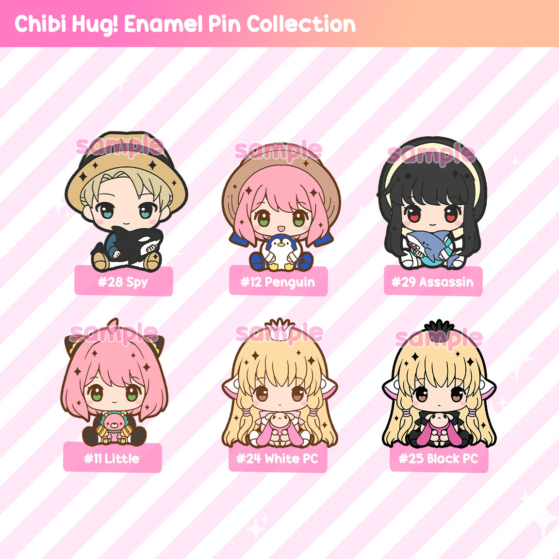 Chibi Hug! Enamel Pin Series - Magical Girls / Shojo / Anime Hits