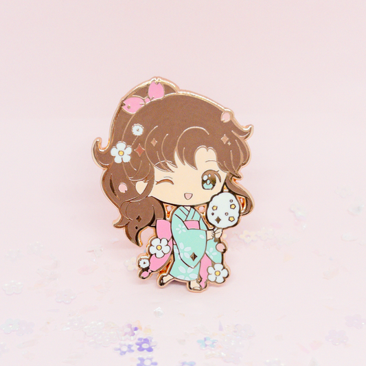 LAST CHANCE: Yukata Girls Enamel Pin Series - Jupiter Mako