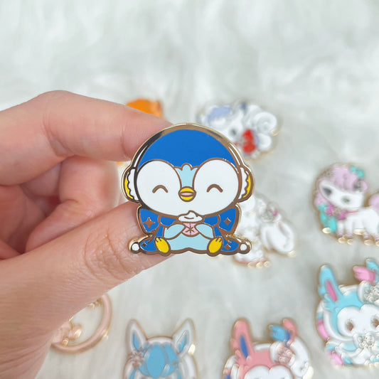 Piplup – Winter Poke Enamel Pin Series by Mooncake Pin
