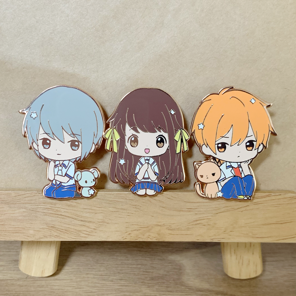 Fruit Basket Trio - Anime Pair Pins