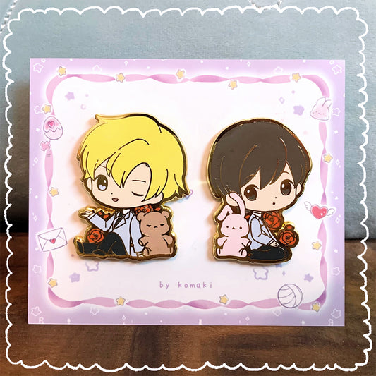 LASH CHANCE: Tamaki - Chibi Anime Pair Pins