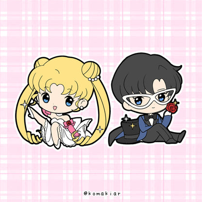 Mamoru / Usagi - Chibi Anime Pair Pins